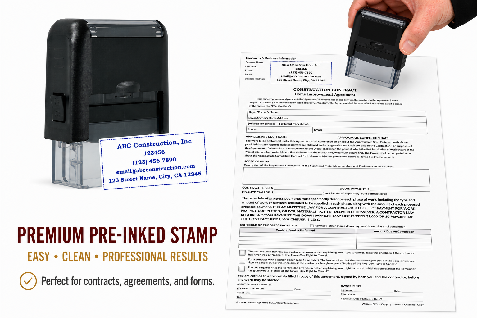 Custom Business Stamp