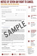 Notice of Seven-Day Right to Cancel Form (QTY 25)
