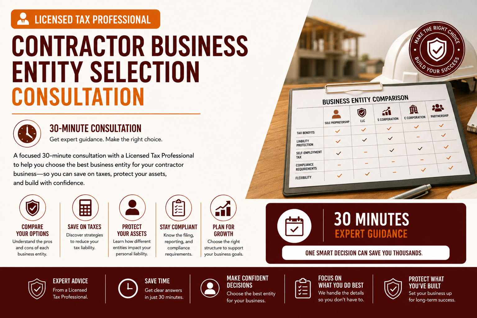 Contractor Business Entity Selection - 30 Minute Consultation