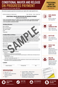 Conditional Waiver and Release on Progress Payment (QTY 25)