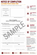 Notice of Completion - Private Works (Qty 25)