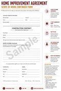 Home Improvement Agreement - Scope of Work Continued (QTY 50)